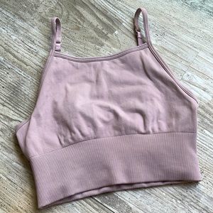 Lululemon Ebb to Street Bra Long Line - Smoky Blush